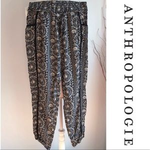 Anthropologie XS Pant boho Hei Hei Print EUC